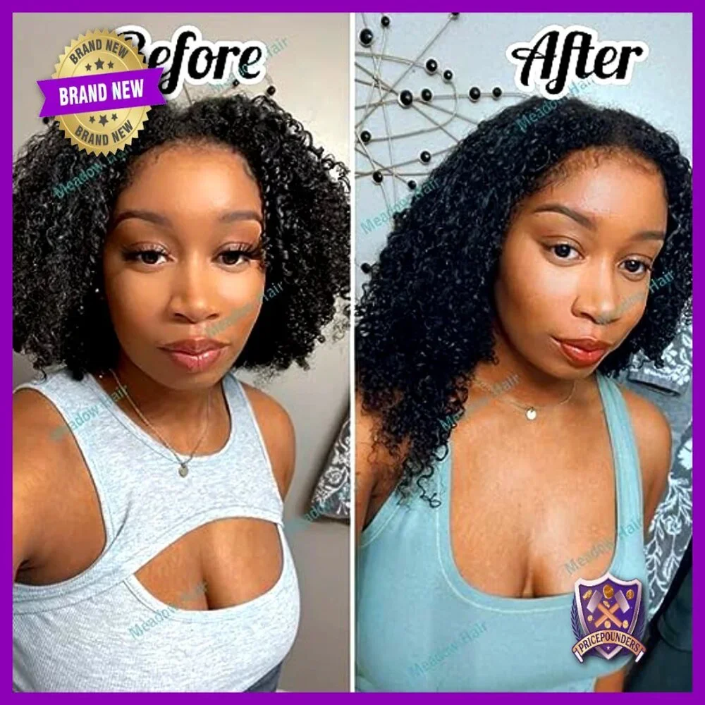 100 Strand Micro Loop Human Hair Extensions 80G 16Inch Kinky Curly